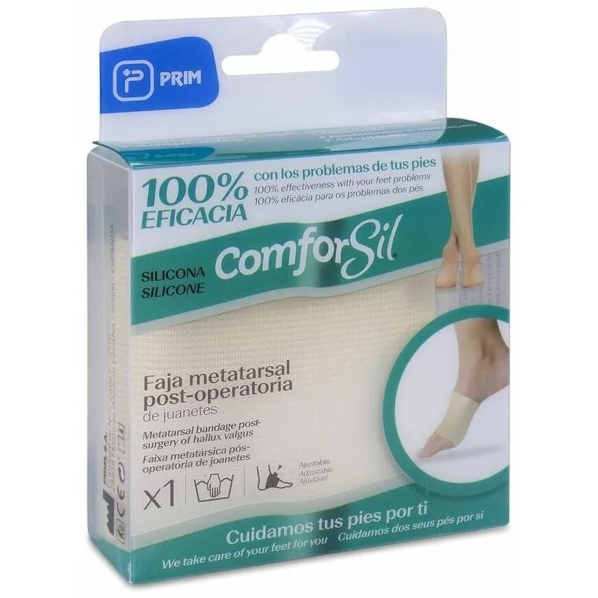 Comforsil Faja Metatarsal Post-Operatoria De Juanetes Talla S, 1 Ud