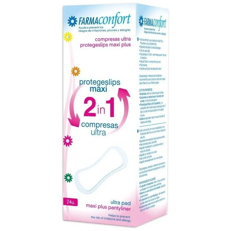 Farmaconfort Protegeslip Compresa 2 En 1, 24 Uds