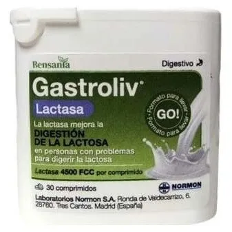 Normon Bensania Gastroliv Lactasa Forte 30 Comprimidos
