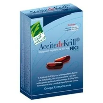 100% Natural Aceite De Krill Nko 40 Cápsulas De 500Mg