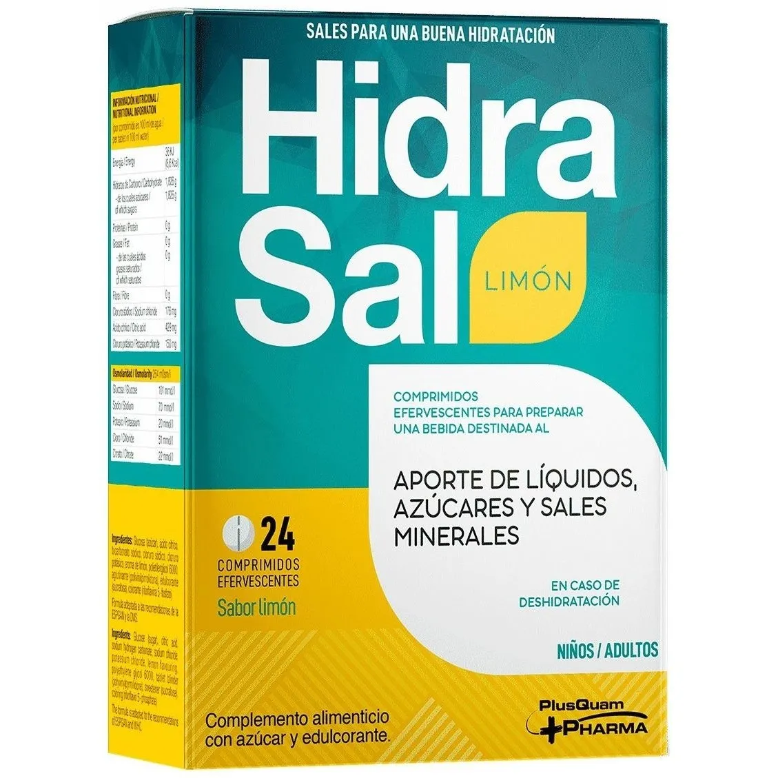 Hidrasal Limón 24 Comprimidosr Efervescentes