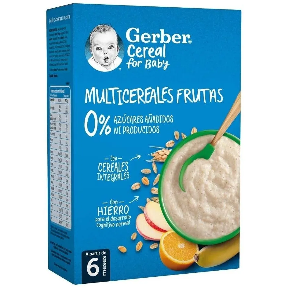 Gerber Multicererales Con Fruta, 270 G