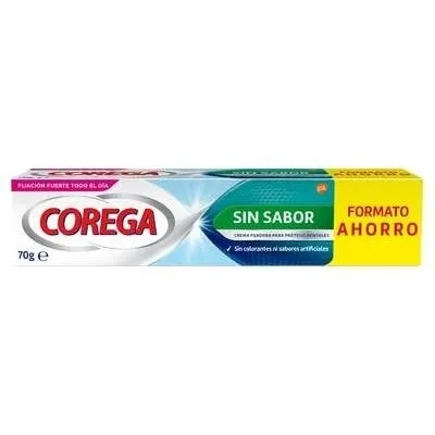 Corega Crema De Fijación Fuerte Sin Sabor 70Gr