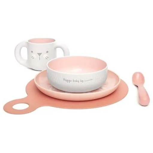 Suavinex Vajilla De Aprendizaje Rosa +6 Meses, 5 Uds