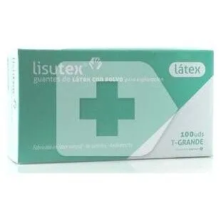 Lisutex Guantes Látex Talla Grande 100Uds