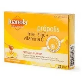 Juanola® Própolis Con Miel Y Zinc 24Uds