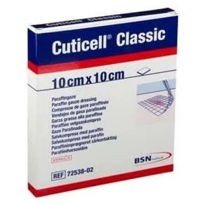 Leukoplast Cuticel Classic Gasa Parafinada 10 X 10 Cm, 5 Unidades