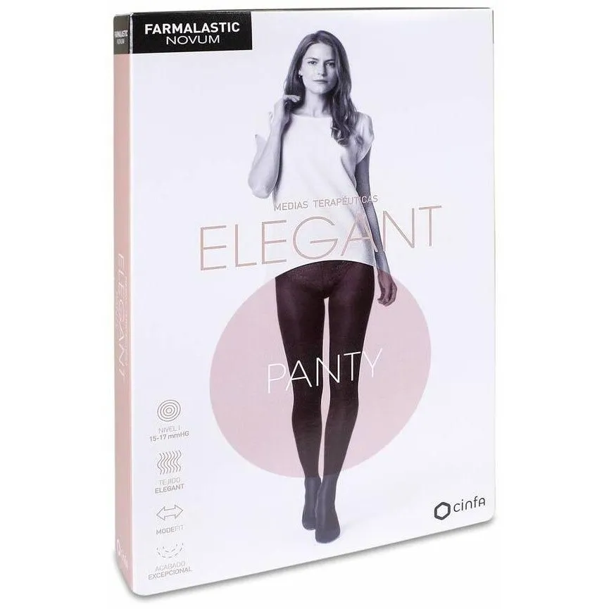 Farmalastic Novum Elegant Panty Compresión Ligera T4 Chocolate, 1 Ud