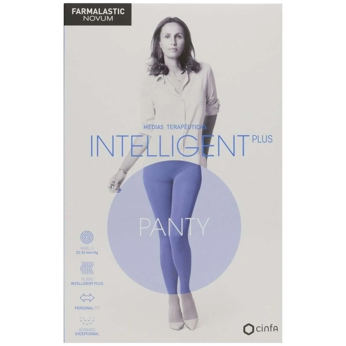Farmalastic Novum Intelligent Plus Panty Compresión Normal Antracita Talla 2, 1 Ud