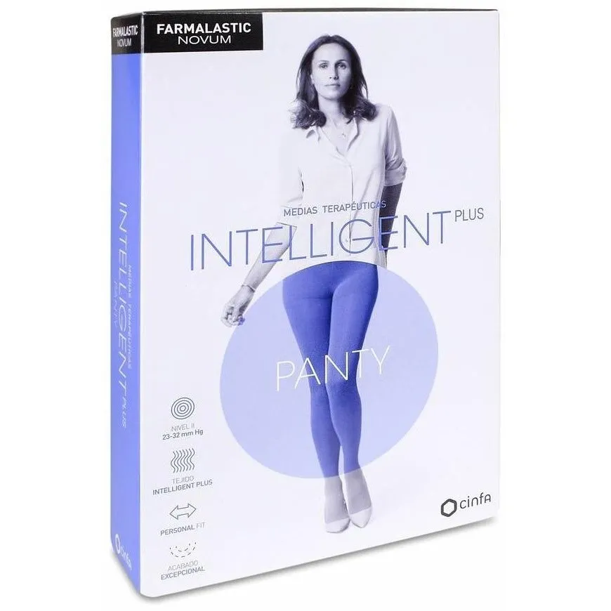 Farmalastic Novum Intelligent Plus Panty Compresión Normal Antracita Talla 4, 1 Ud
