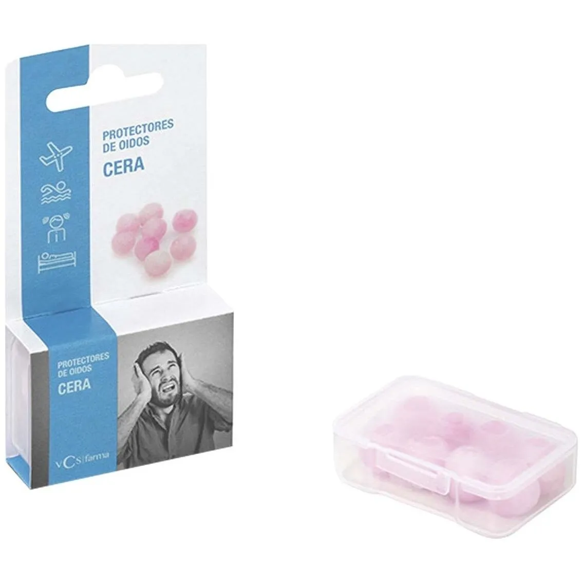 Vcs Tapones De Oídos De Cera, 8 Uds