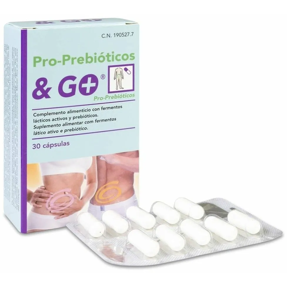 Prebióticos Probióticos&Go, 30 Cápsulas