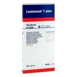 Leukoplast Leukomed T Plus 10 Cm X 25 Cm, 5 Uds