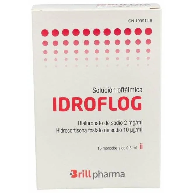 Brill Pharma Idroflog Solución Oftálmica, 0,5 Ml X 15 Monodosis