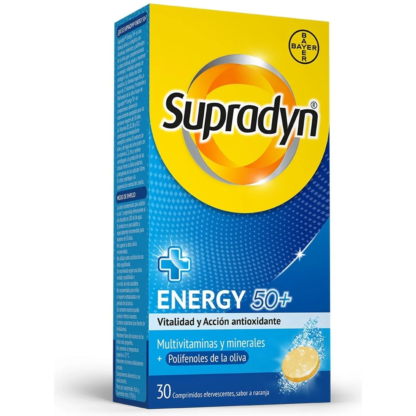 Supradyn Energy 50+, 30 Comprimidos Efervescentes