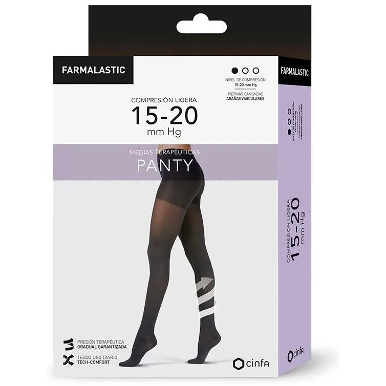 Farmalastic Panty Complet Compresión Ligera 40 Den T-Extra Grande Visón 1Ud