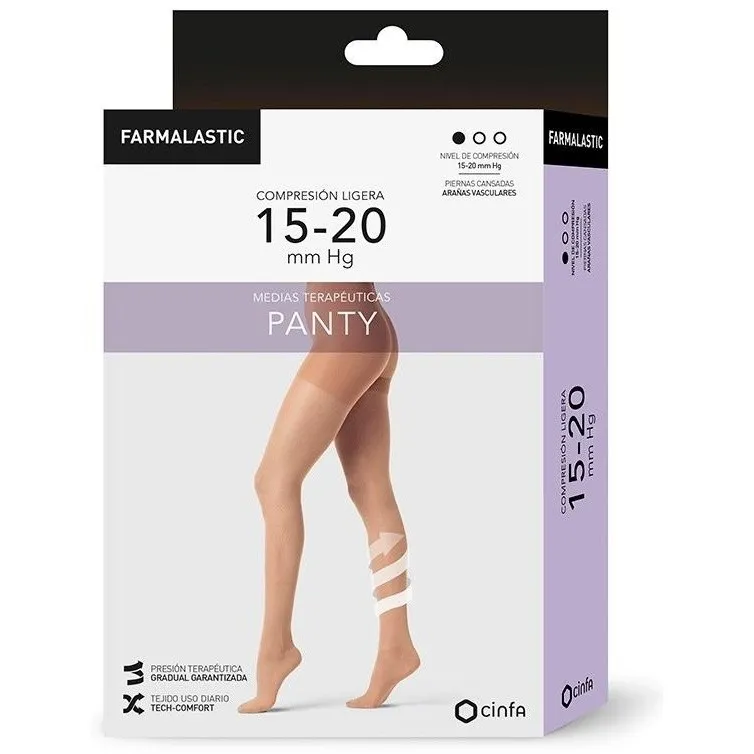 Farmalastic Panty Compresion Ligera Camel Tl 1Ud