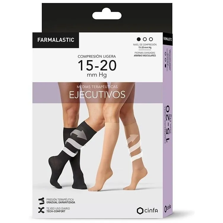 Farmalastic Media Calcetín Ejecutivo Compresion Ligera T-S