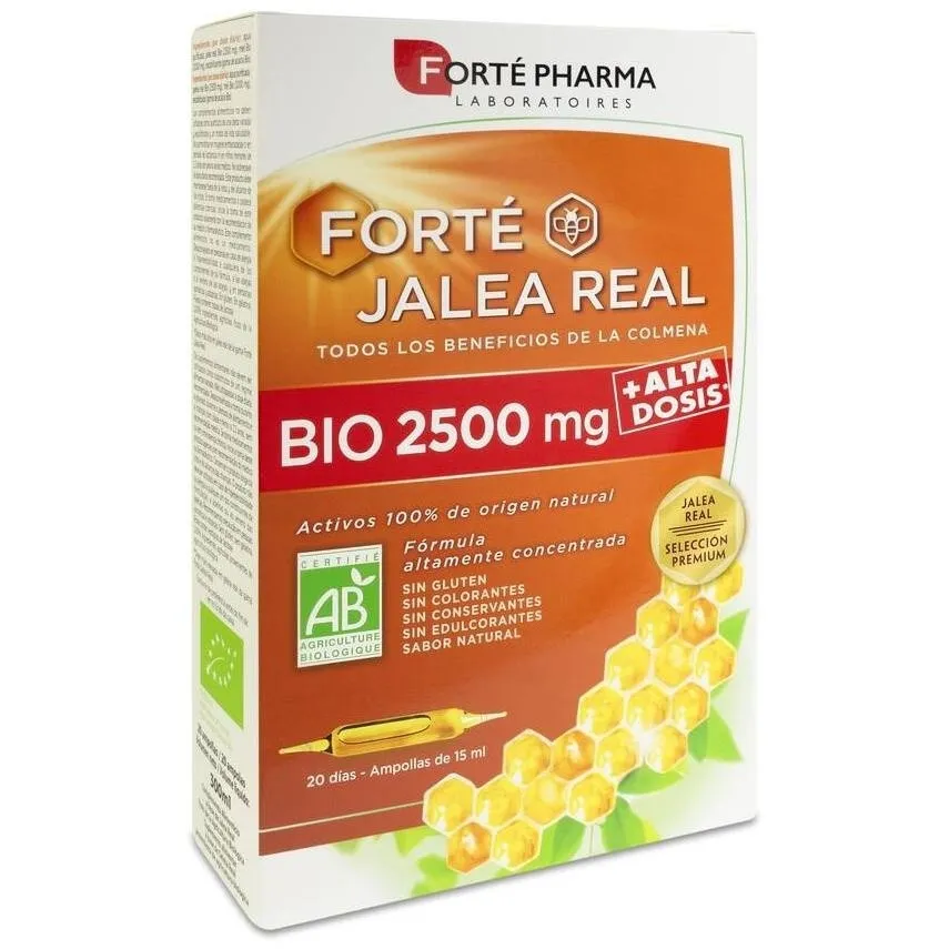 Forte Pharma Jalea Real Bio 2500Mg 20 Ampollas