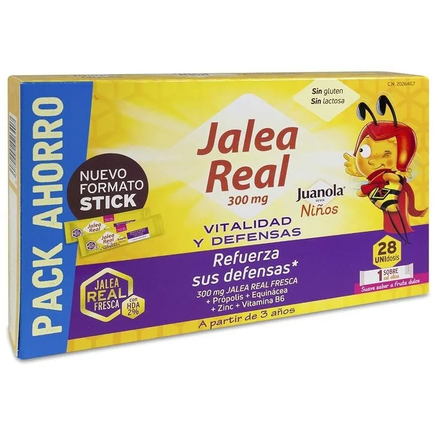 Juanola Jalea Real Niño Vitalidad Y Defensas, 28 Sobres