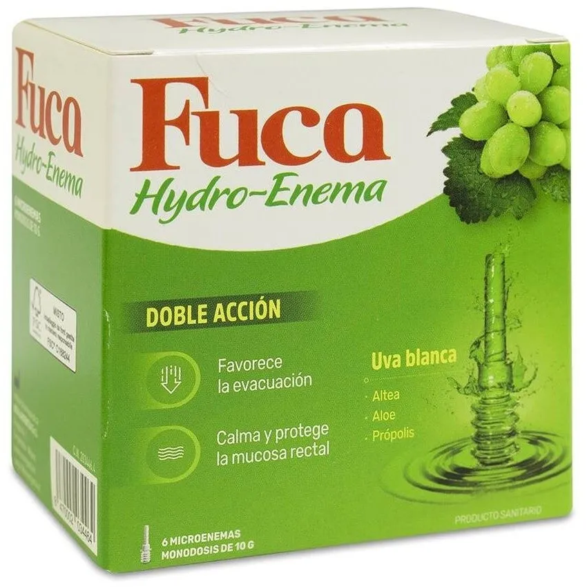 Fuca Hydro-Enema Doble Acción 10 G, 6 Microenemas
