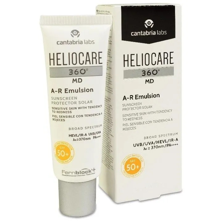 Heliocare 360 Md Ar Emulsión Solar Piel Sensible Con Tendencia A Rojeces Spf50+, 50 Ml