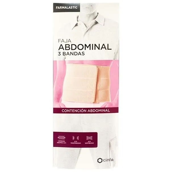 Farmalastic Faja Abdominal Grande 3 Bandas 1Ud