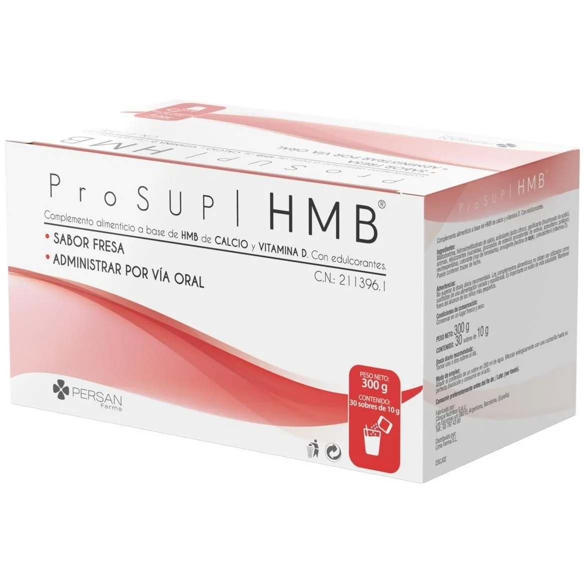 Prosup Hmb Fresa 30 Sobres