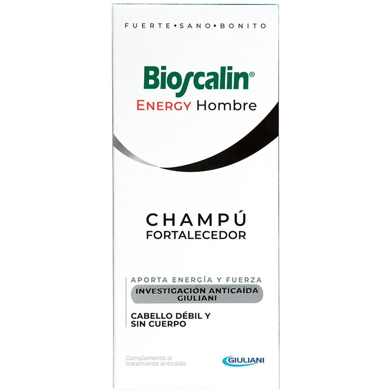 Boiron Bioscalin Energy Hombre Champú Fortalecedor, 200 Ml