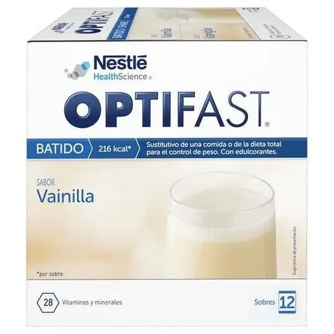 Nestlé Optifast Batido Vainilla 12 Sobres 55G