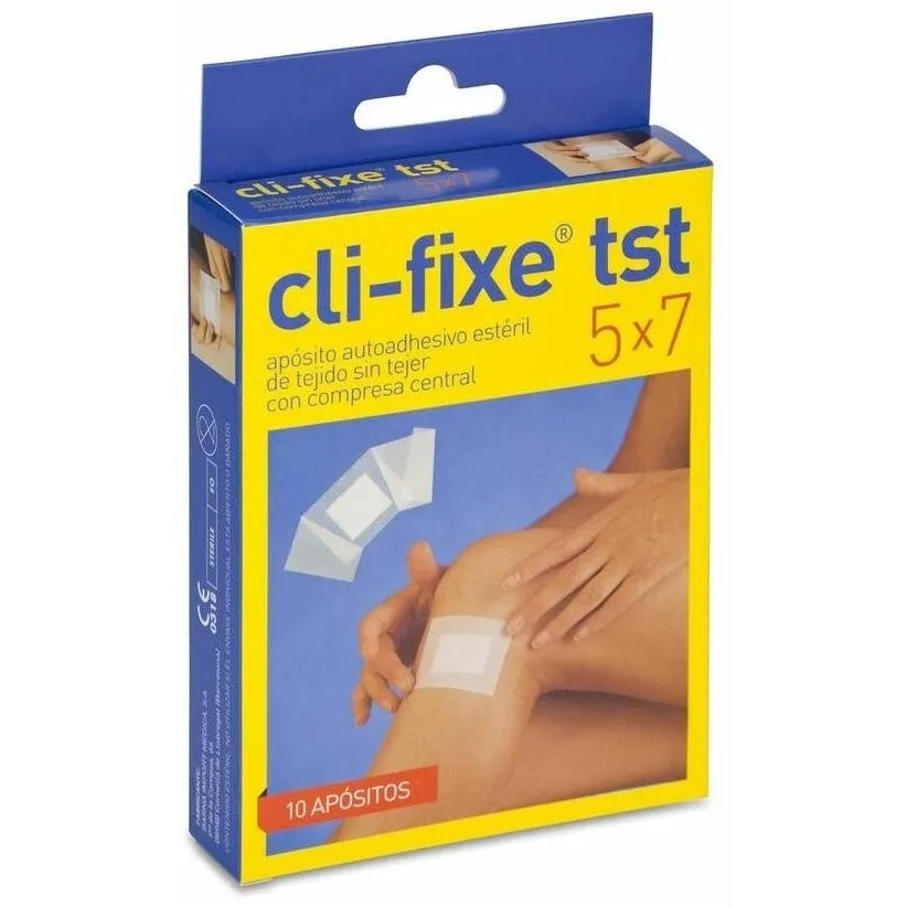 Cli-Fixe Tst Apósito Estéril 5 Cm X 7 Cm, 10 Unidades