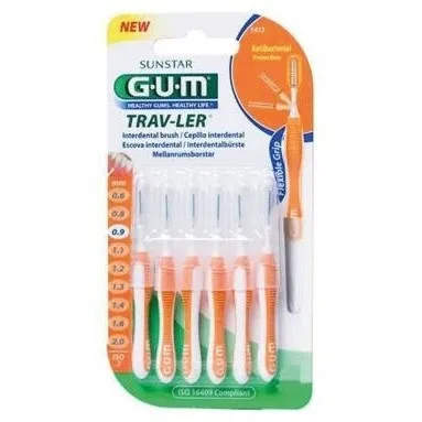 Cepillo Interdental De Viaje Antibacterial Ultrafino De 0_9Mm 6Uds