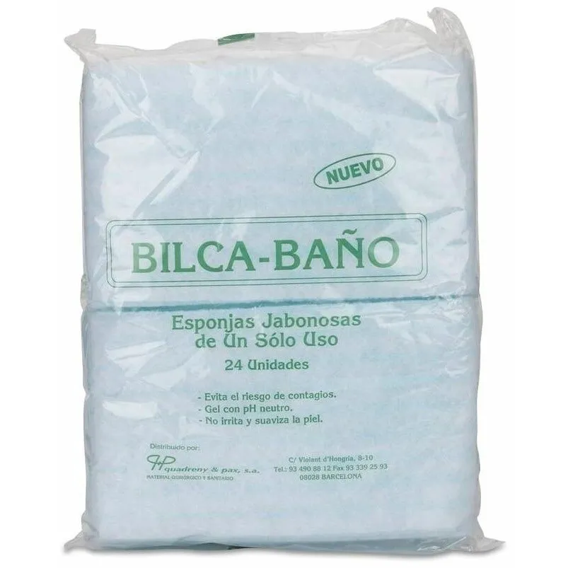 Bilca Esponja Jabonosa Baño, 24 Uds