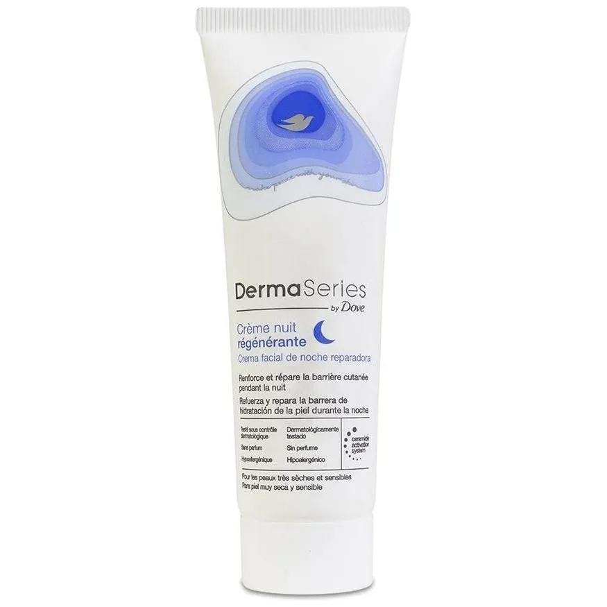 Dove Dermaseries Crema Facial De Noche Reparadora 50Ml
