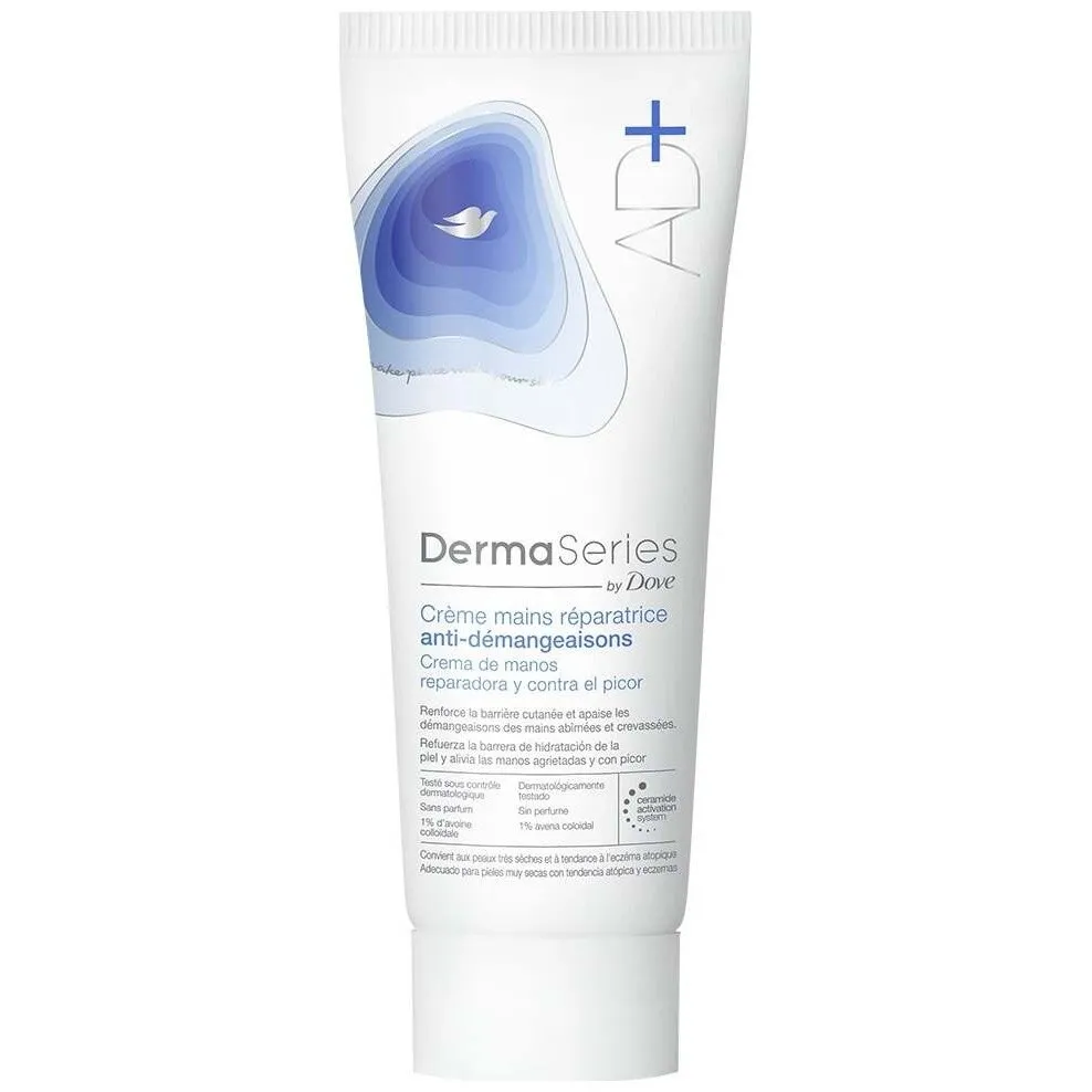 Dove Dermaseries Crema De Manos Reparadora Y Contra El Picor 75Ml