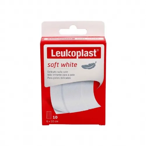 Leukoplast soft - aposito adhesivo (10 unidades 10 cm x 6 cm tira)