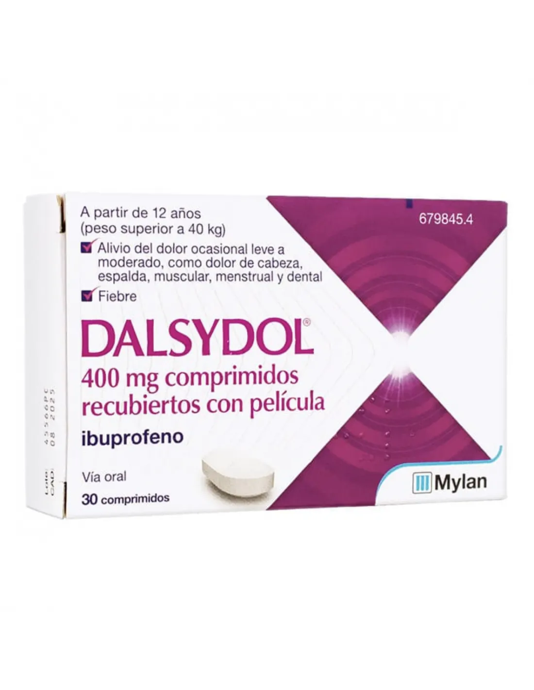 DALSYDOL 400 MG COMPRIMIDOS RECUBIERTOS CON PELICULA
