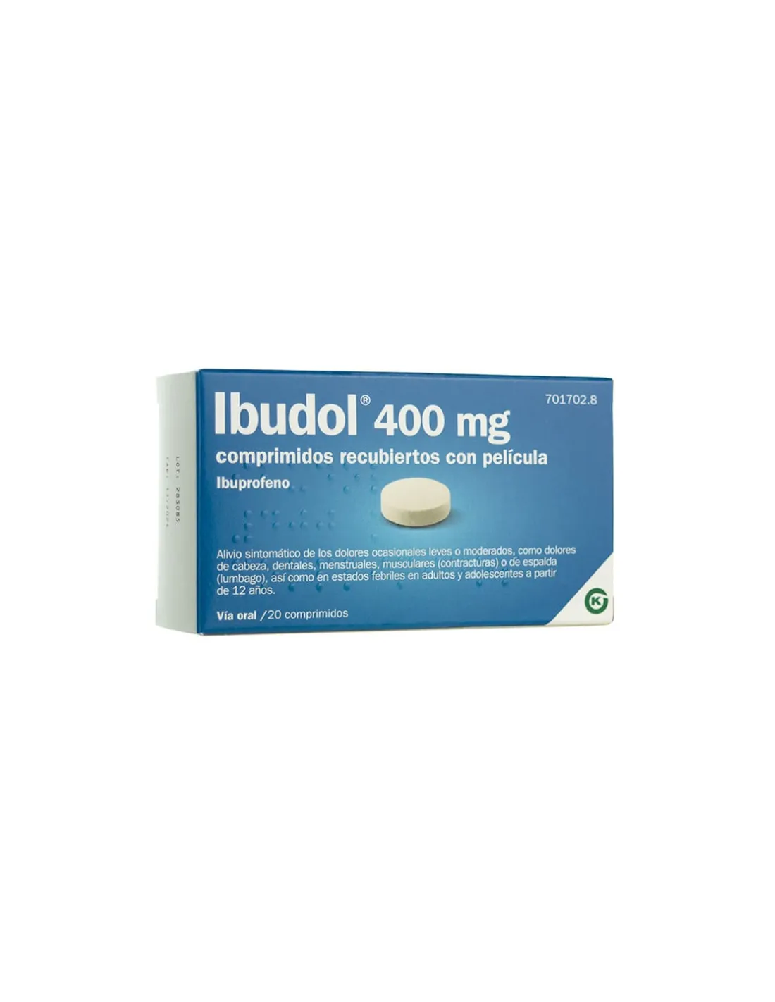 IBUDOL 400 MG COMPRIMIDOS RECUBIERTOS CON PELICULA EFG