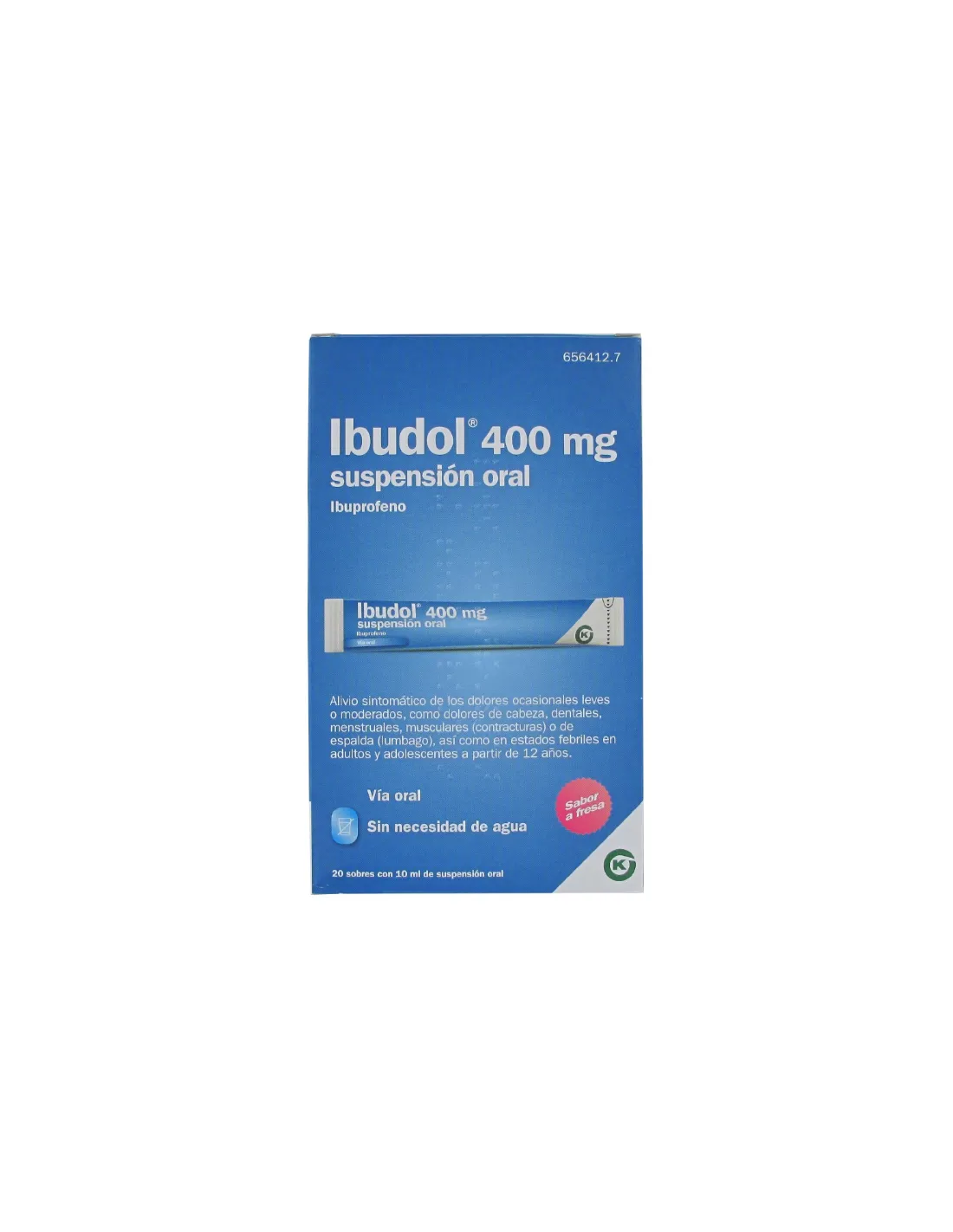 IBUDOL 400 MG SUSPENSION ORAL 20 SOBRES