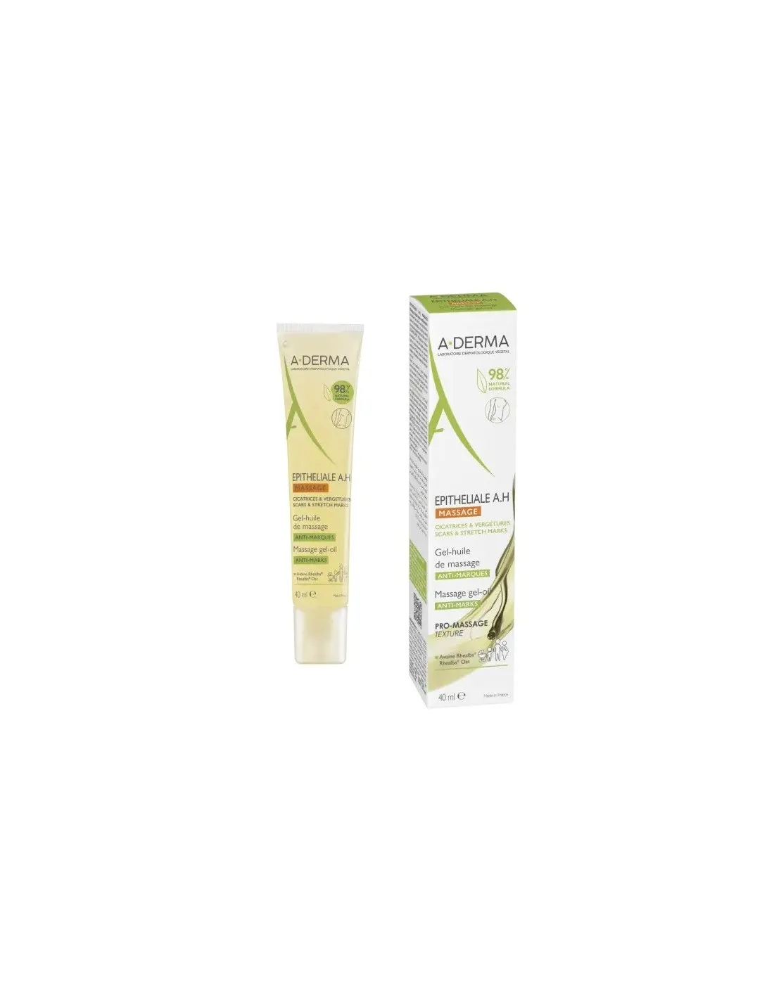 A-Derma Epithelial Ah Massage Gel-Aceite De Masaje 1 Envase 40 Ml