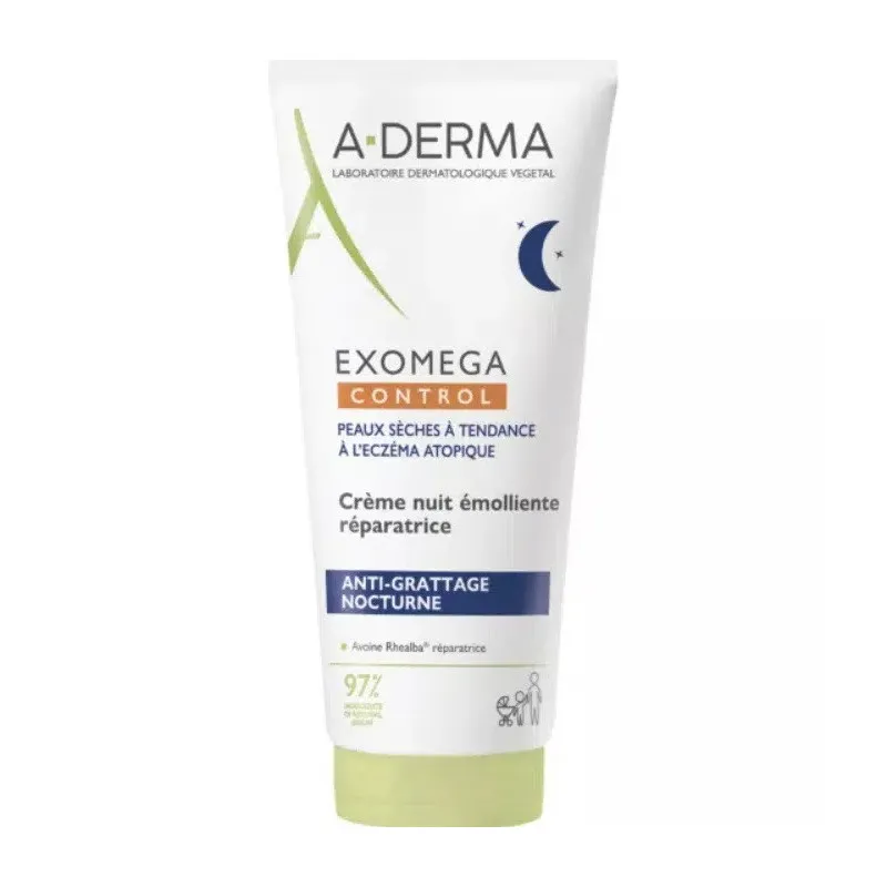 A-Derma Exomega Control Crema Nocturna Reparadora Antiprurítica 200ml
