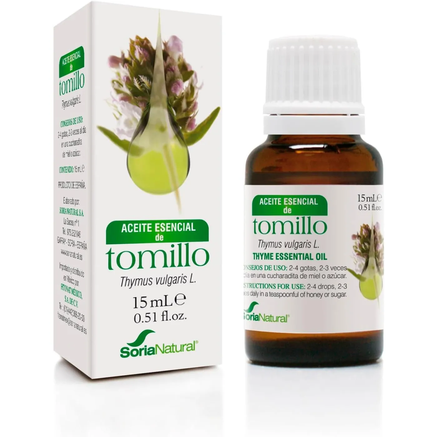 Aceite Esencial Tomillo 15 ml Soria Natural
