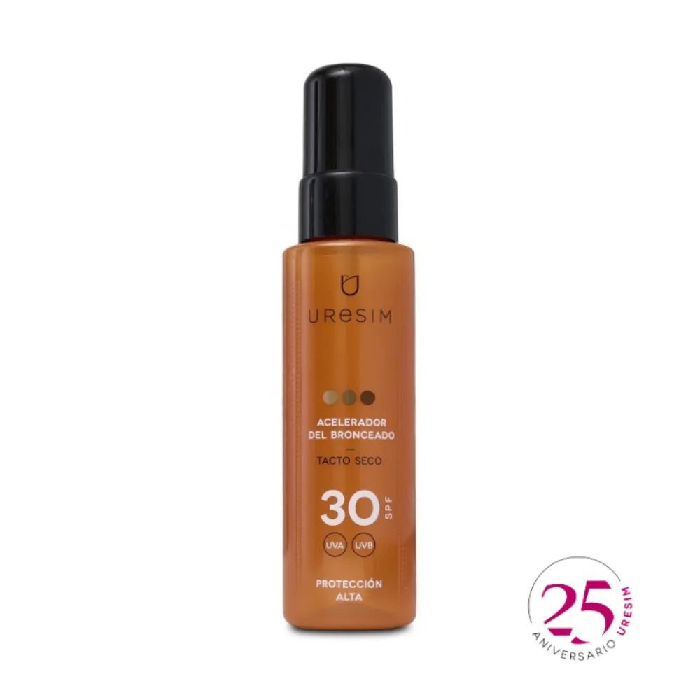 Acelerador del Bronceado SPF30, 100 ml. - Uresim