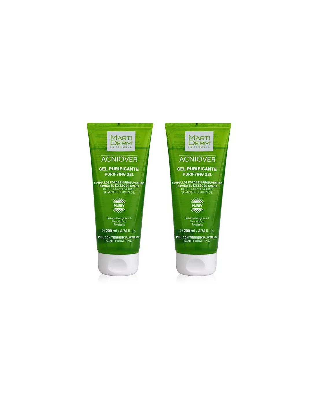 ACNIOVER DUPLO GEL PURIFICANTE MARTIDERM 2 x 200 ML