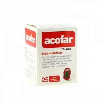 Acofar tiras Reactivas Glucosa 25 unidades