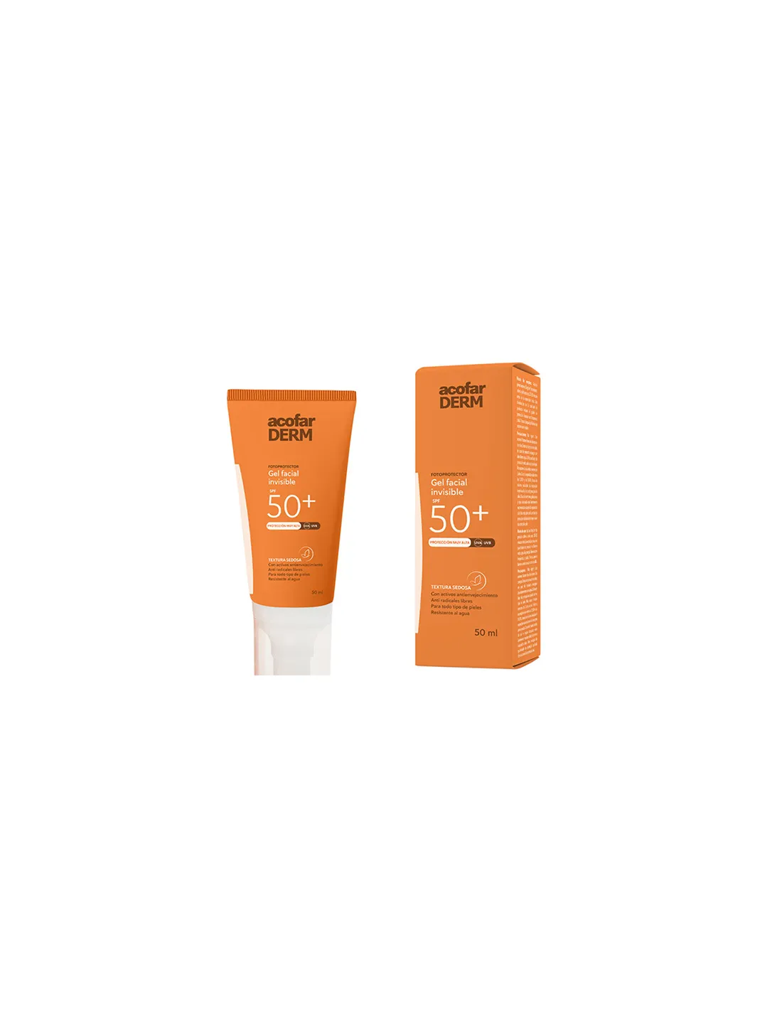 ACOFARDERM SPF 50+ GEL CREMA FACIAL TACTO LIGERO 50 ML
