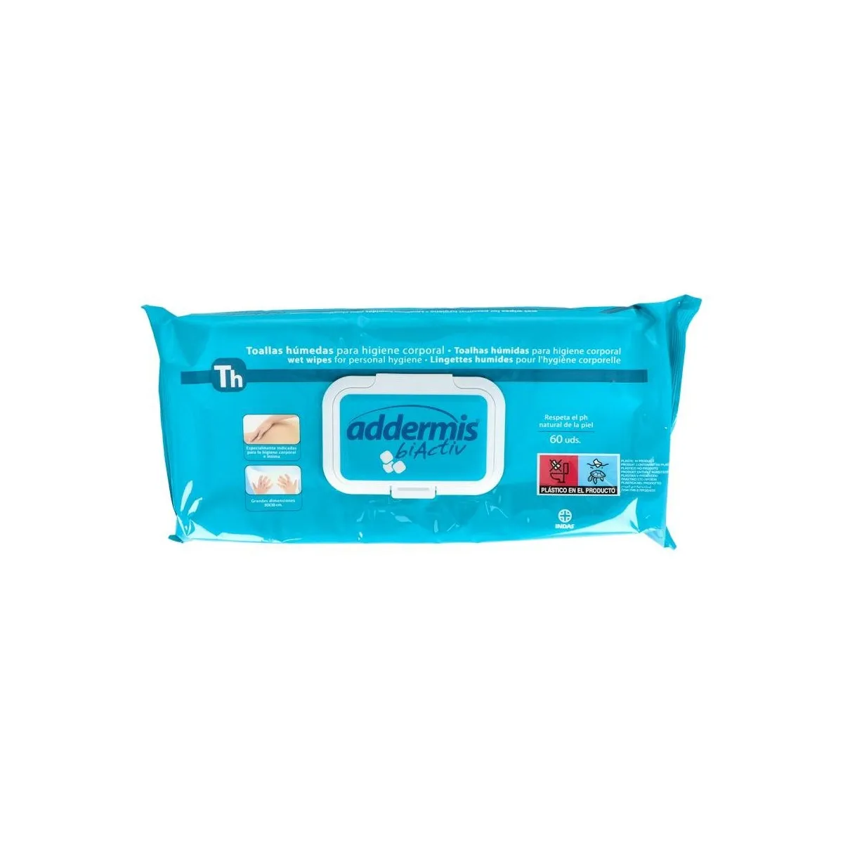 Addermis Toallitas Adult Humedas 60u