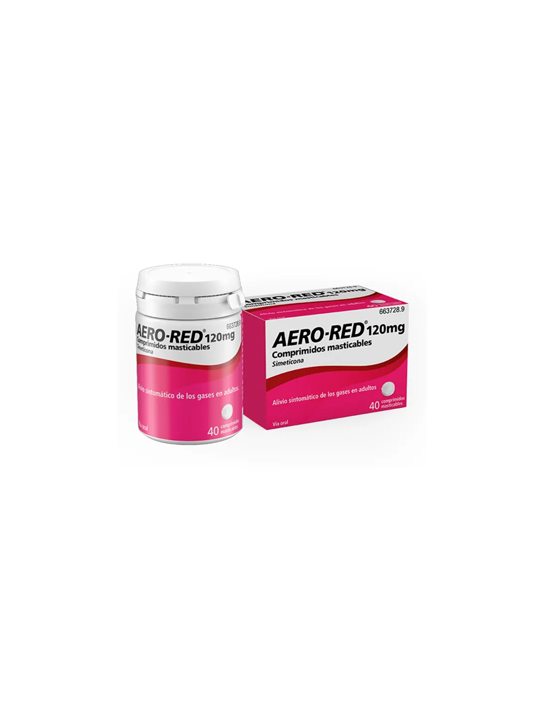 AERO RED 120 MG 40 COMPRIMIDOS MASTICABLES