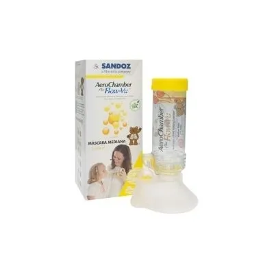 Aerochamber Plus Flow-Vu cámara de inhalación infantil 1ud