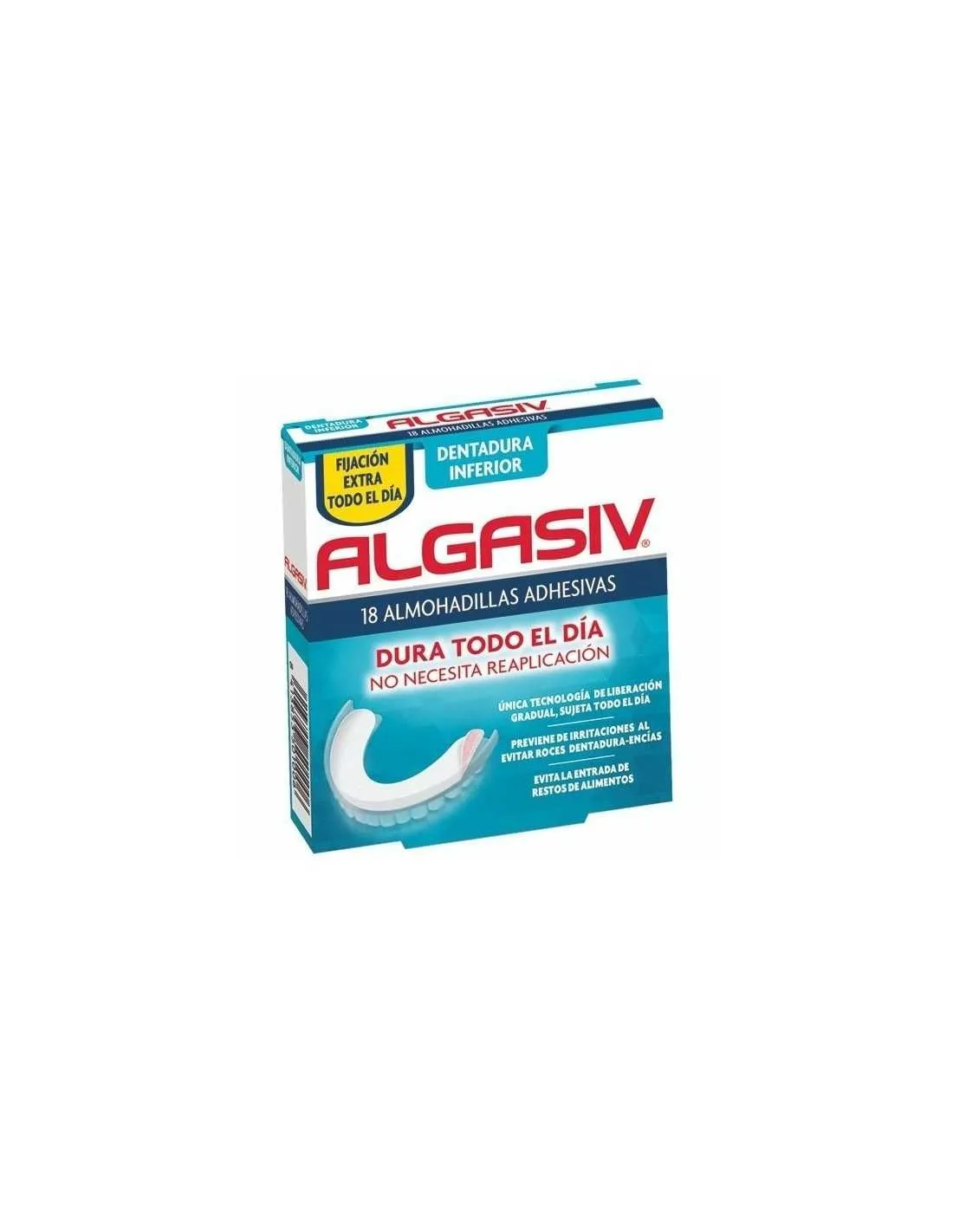 Algasiv Almohadillas Dentadura Inferior 18 Unid
